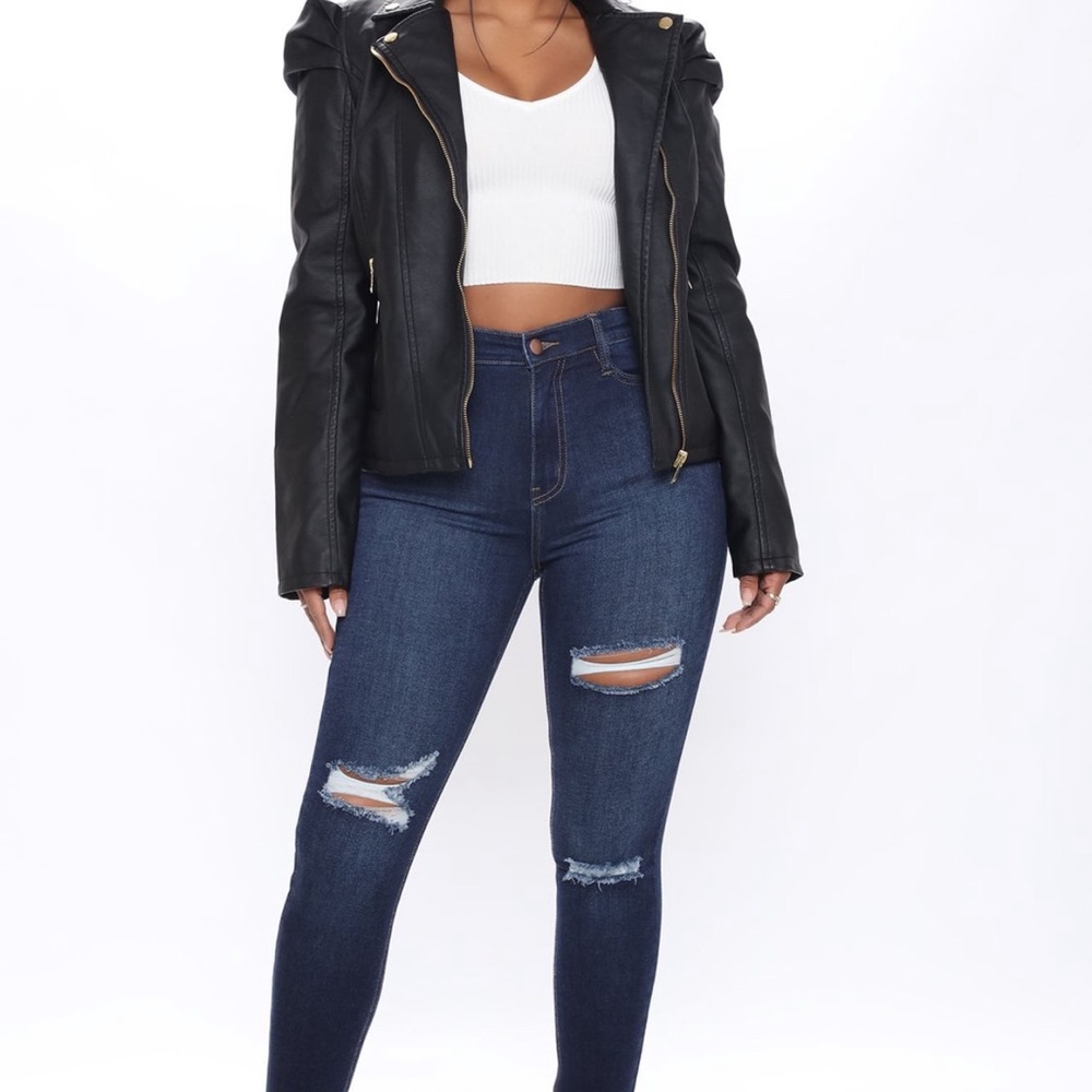 BNWT Fashion nova Moto Jacket-dinner reservation